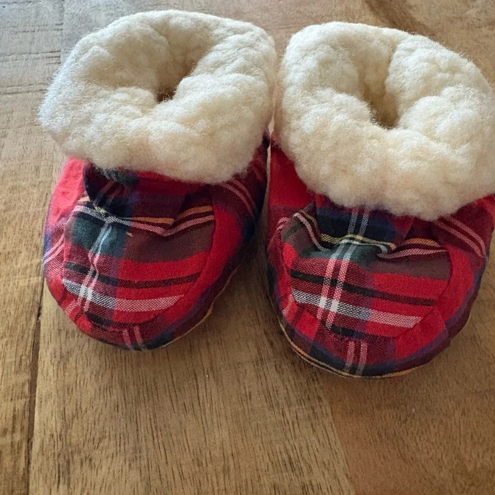 Tartan Baby Booties